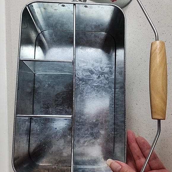 Calvanized Utensil Organizer and small galvanized pail - Picture 3 of 7